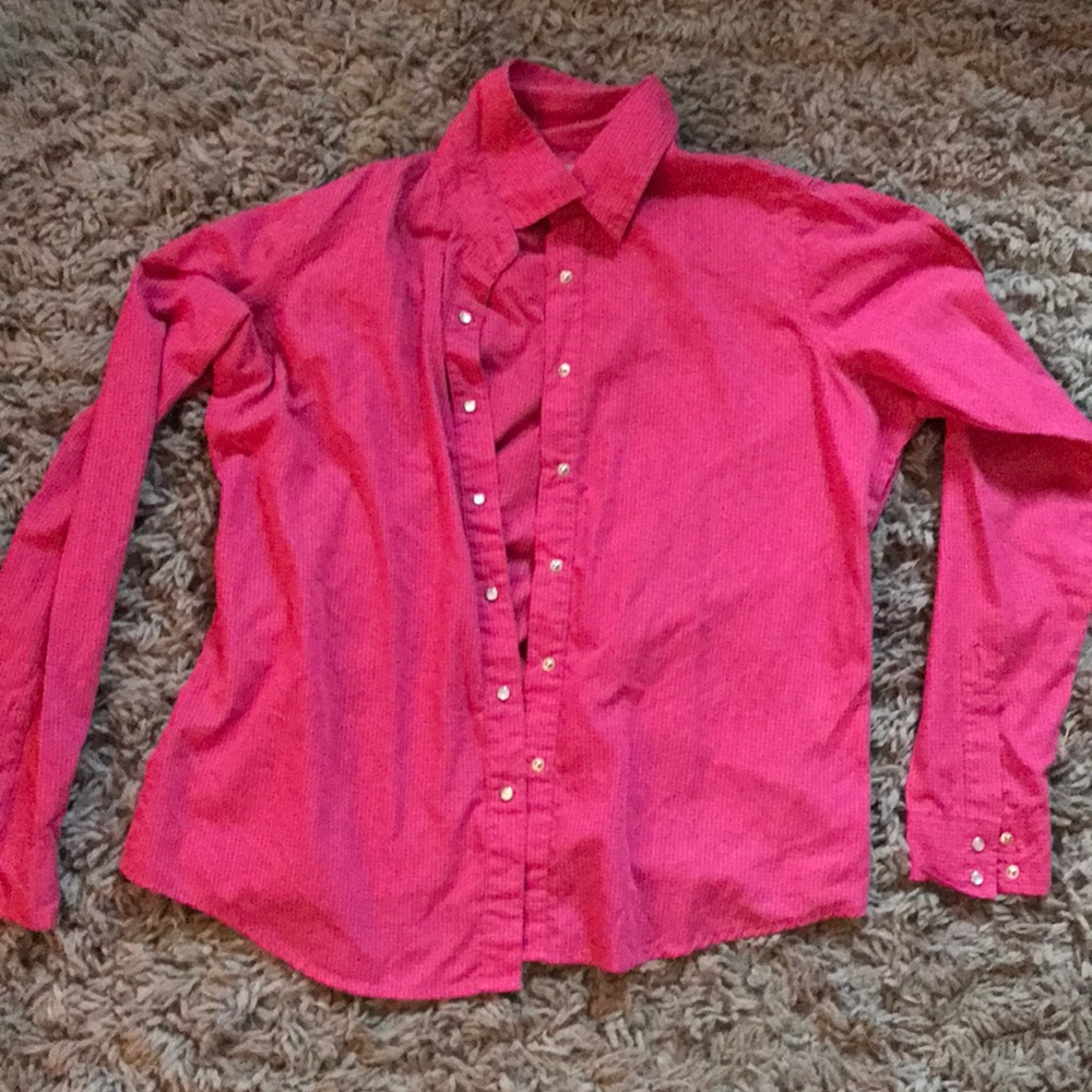 Wrancher Wrangler Pink Checkered Button Up Shirt